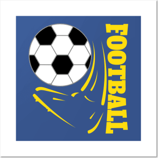 Football Foot - Yellow Posters and Art